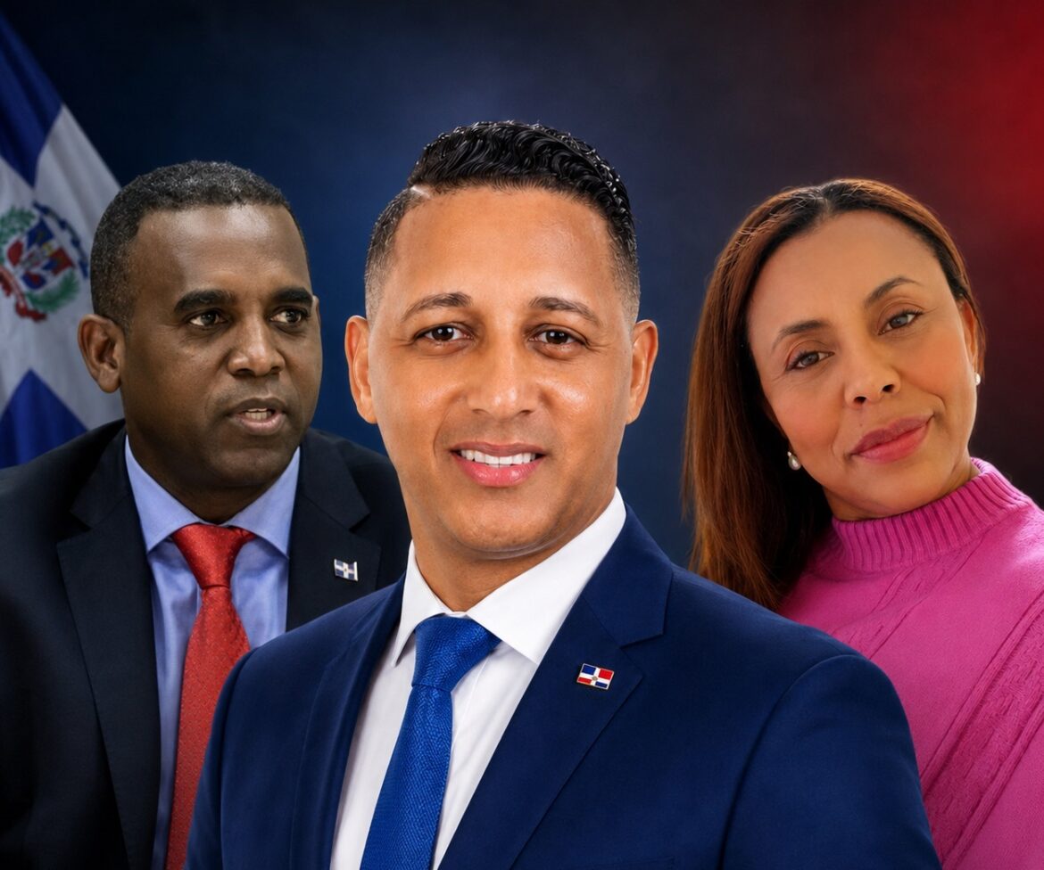 Luis Columna, William Reynoso y Nirka de la Rosa